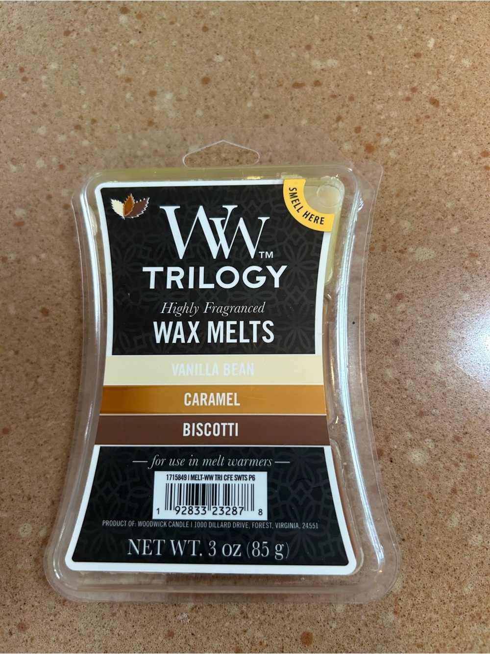 WoodWick Trilogy Vanilla Bean Caramel Biscotti Wax Melts - 3 oz, Brown